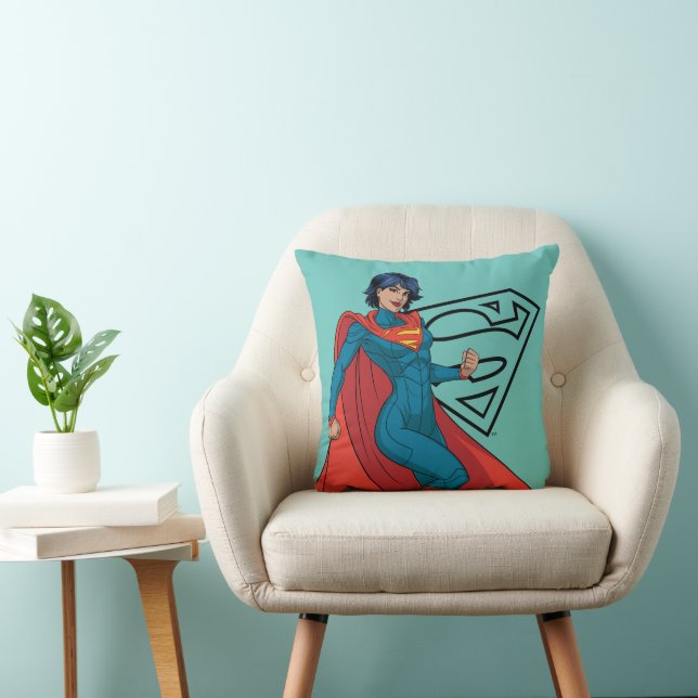 Supergirl Hovering in Blue Suit Cushion (Chair)