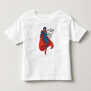 Supergirl Hovering in Blue Suit Toddler T-Shirt