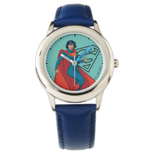 Supergirl Hovering in Blue Suit Watch