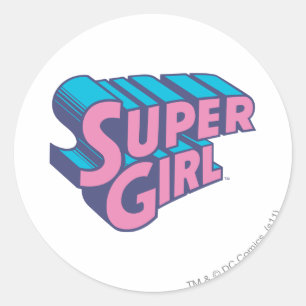 Supergirl J-Pop 10 Classic Round Sticker