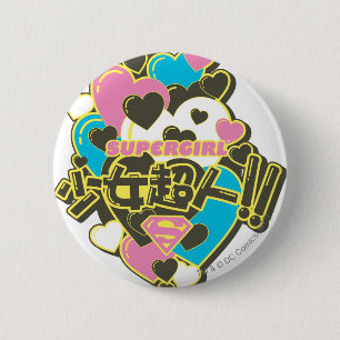Supergirl J-Pop 4 6 Cm Round Badge