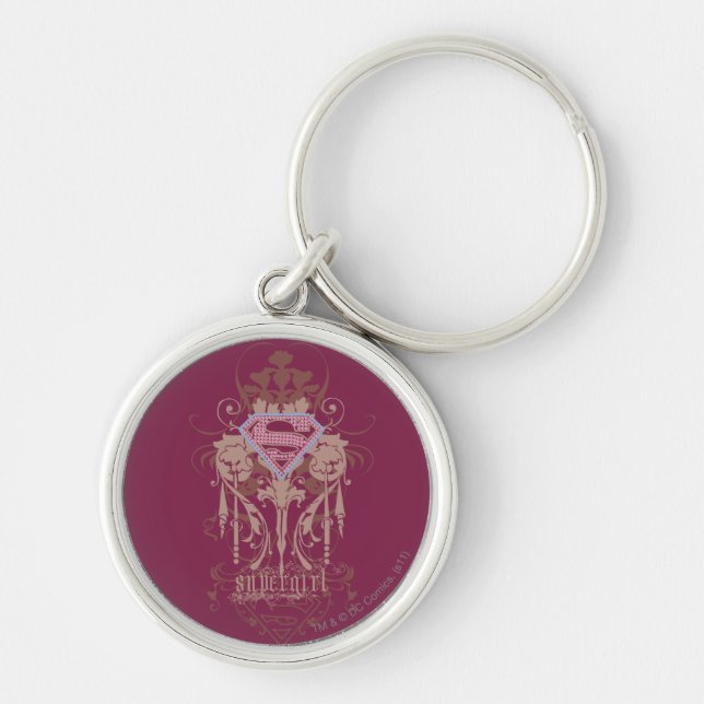 Supergirl Jewel Logo Key Ring (Front)