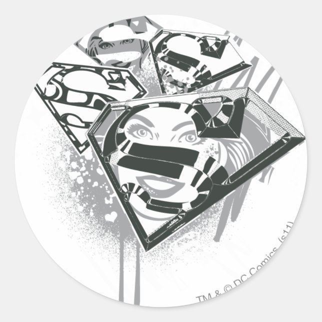 Supergirl Keep it Fresh 1 Classic Round Sticker (Front)