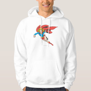 Supergirl Leaps and Punches Hoodie