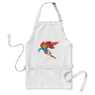 Supergirl Leaps and Punches Standard Apron