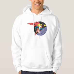 Supergirl Leaps in Space Hoodie