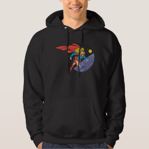 Supergirl Leaps in Space Hoodie