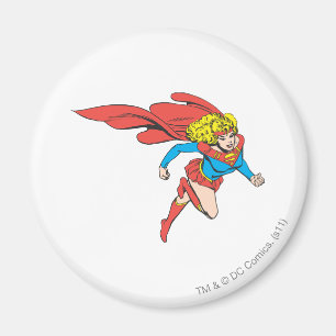 Supergirl Leaps Right Magnet