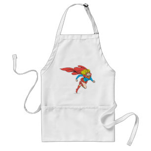 Supergirl Leaps Right Standard Apron
