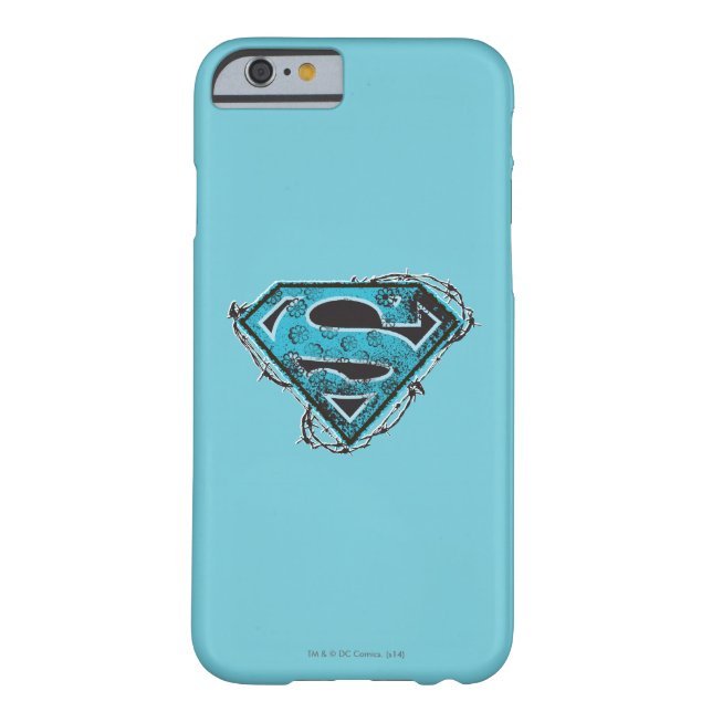 Supergirl Logo Barbed Wire and Flowers Case-Mate iPhone Case (Back)