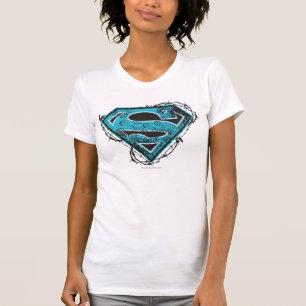 Supergirl Logo Barbed Wire and Flowers T-Shirt