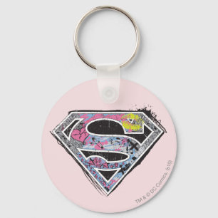 Supergirl Logo Collage Key Ring
