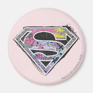 Supergirl Logo Collage Magnet