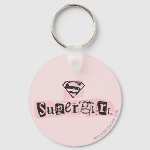 Supergirl Logo Ransom Note Key Ring