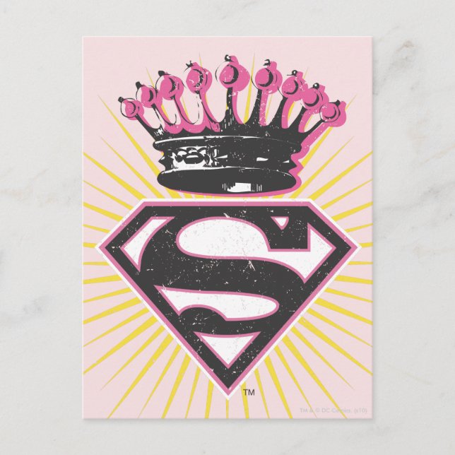 Supergirl Logo with Crown Postcard (Front)