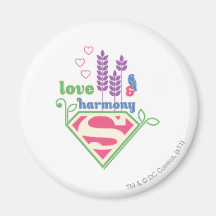 Supergirl Love & Harmony Magnet