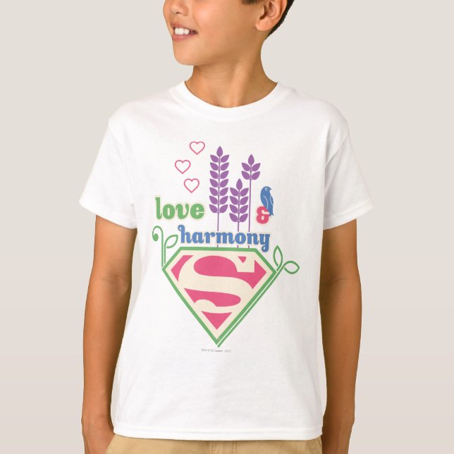 Supergirl Love & Harmony T-Shirt (Front)