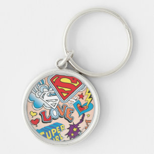 Supergirl Love Key Ring