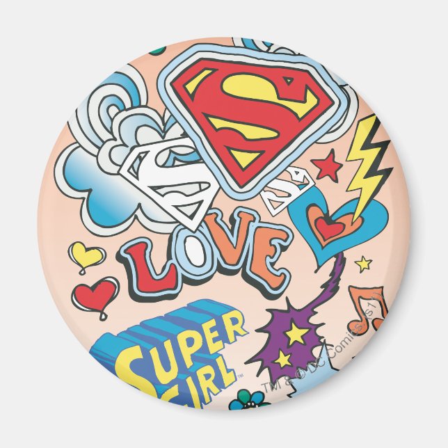 Supergirl Love Magnet (Front)
