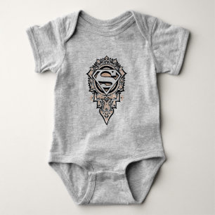 Supergirl Mandala Graphic Baby Bodysuit