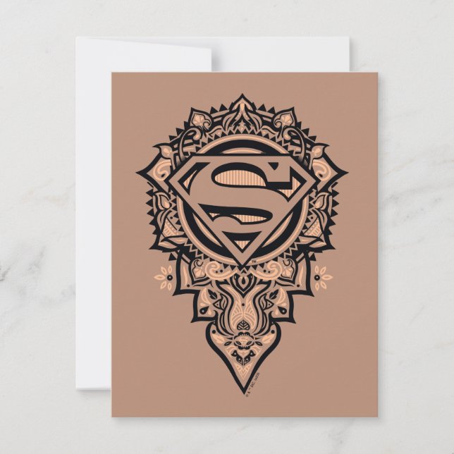 Supergirl Mandala Graphic Card (Front)
