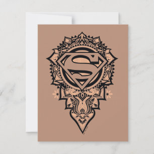 Supergirl Mandala Graphic Card