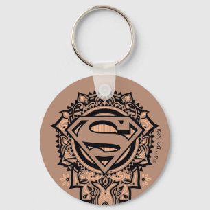 Supergirl Mandala Graphic Key Ring