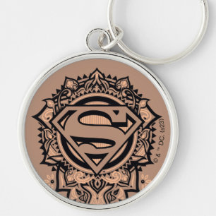 Supergirl Mandala Graphic Key Ring