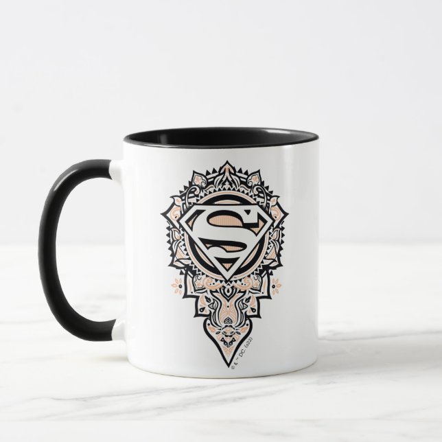 Supergirl Mandala Graphic Mug (Left)