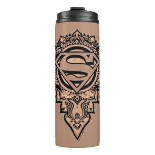 Supergirl Mandala Graphic Thermal Tumbler