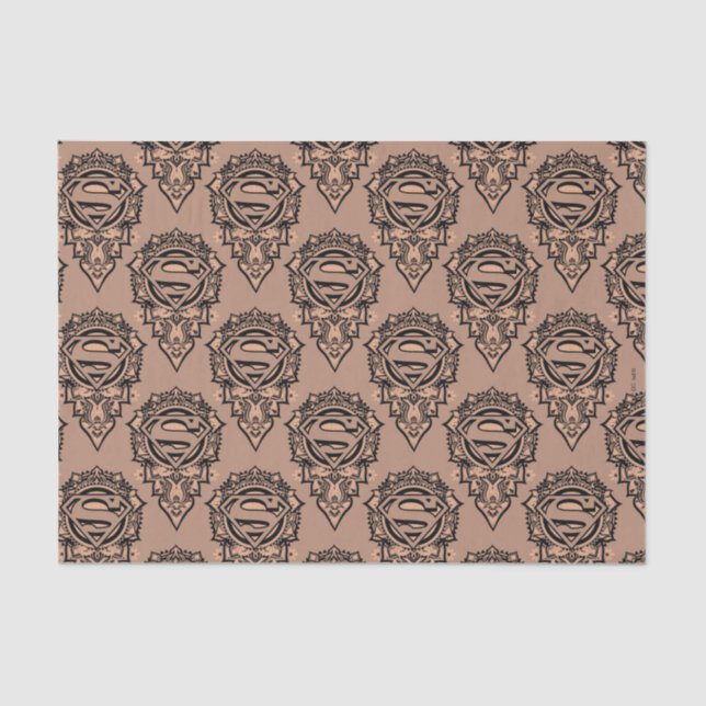 Supergirl Mandala Graphic Tissue Paper (Front)