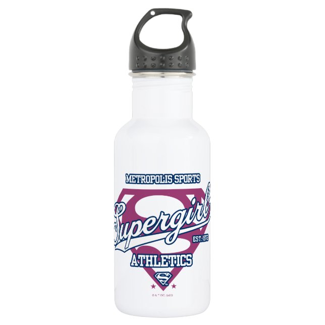 Supergirl Metropolis Sports Athletics Graphic 532 Ml Water Bottle (Front)