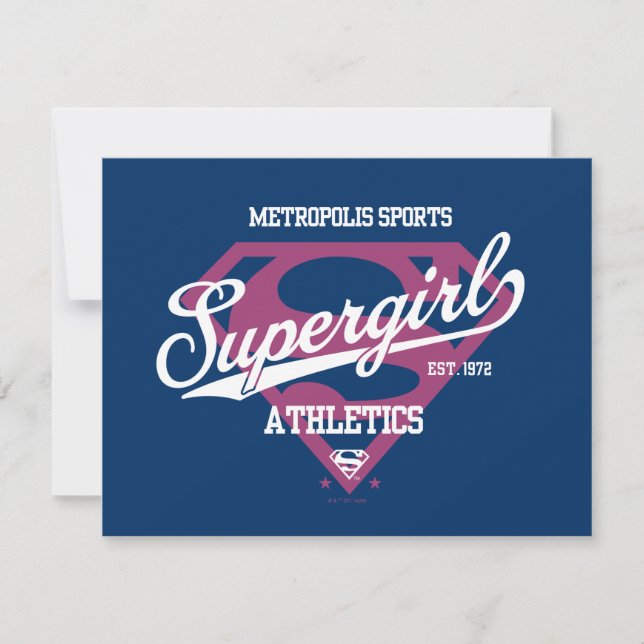 Supergirl Metropolis Sports Athletics Graphic Card (Front)