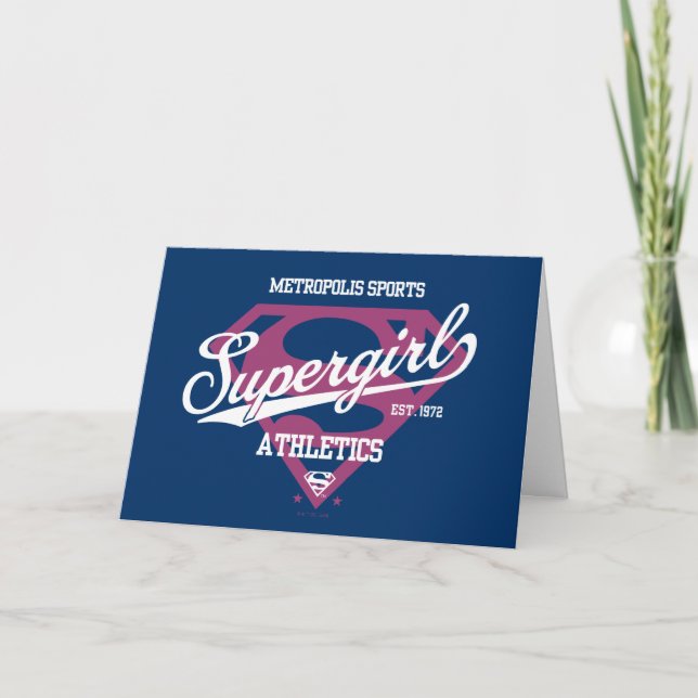Supergirl Metropolis Sports Athletics Graphic Card (Front)