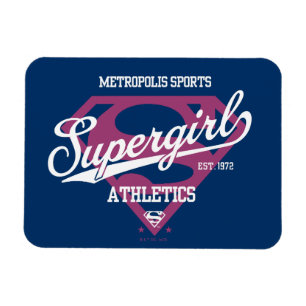 Supergirl Metropolis Sports Athletics Graphic Magnet