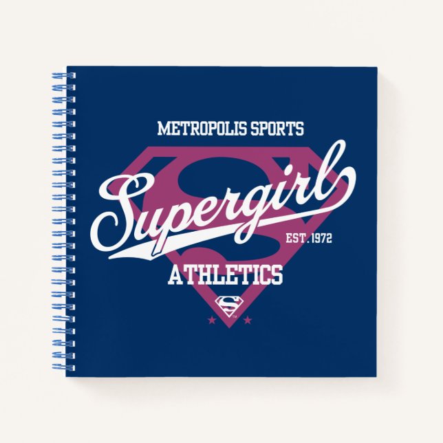 Supergirl Metropolis Sports Athletics Graphic Notebook (Front)