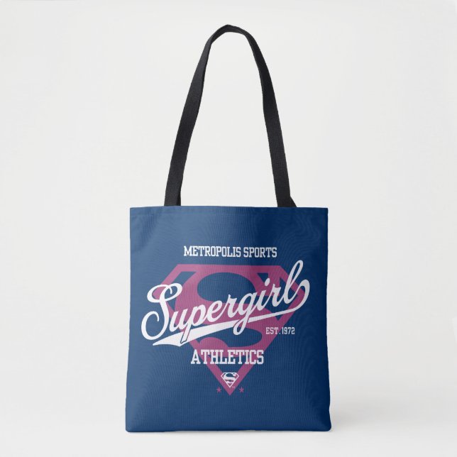 Supergirl Metropolis Sports Athletics Graphic Tote Bag (Front)