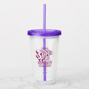 Supergirl Metropolis University Athletics Dept. Acrylic Tumbler