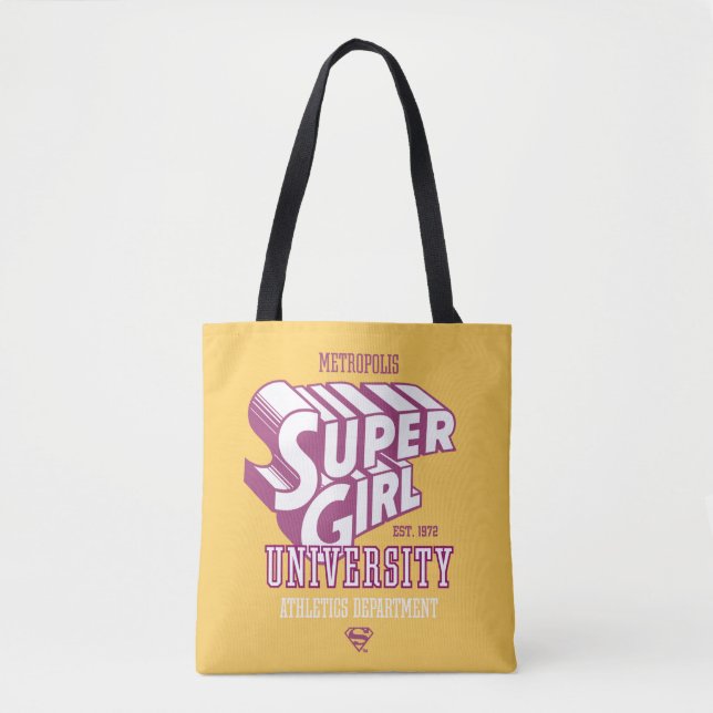 Supergirl Metropolis University Athletics Dept. Tote Bag (Front)