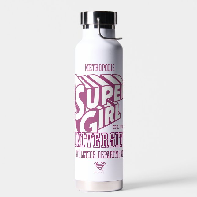 Supergirl Metropolis University Athletics Dept. Water Bottle (Left)