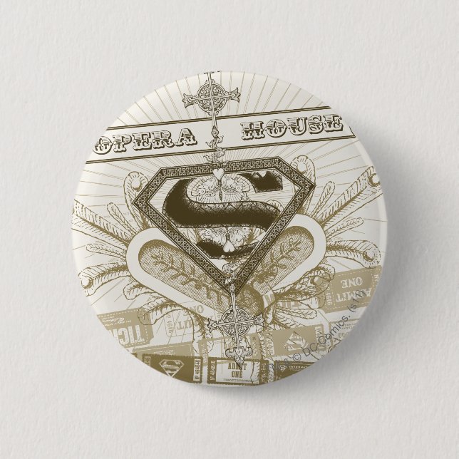 Supergirl Opera House 6 Cm Round Badge (Front)