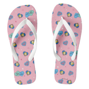 Supergirl Out of This World Retro Graphic Flip Flops