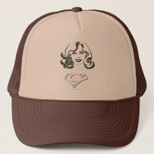Supergirl Outline 1 Trucker Hat