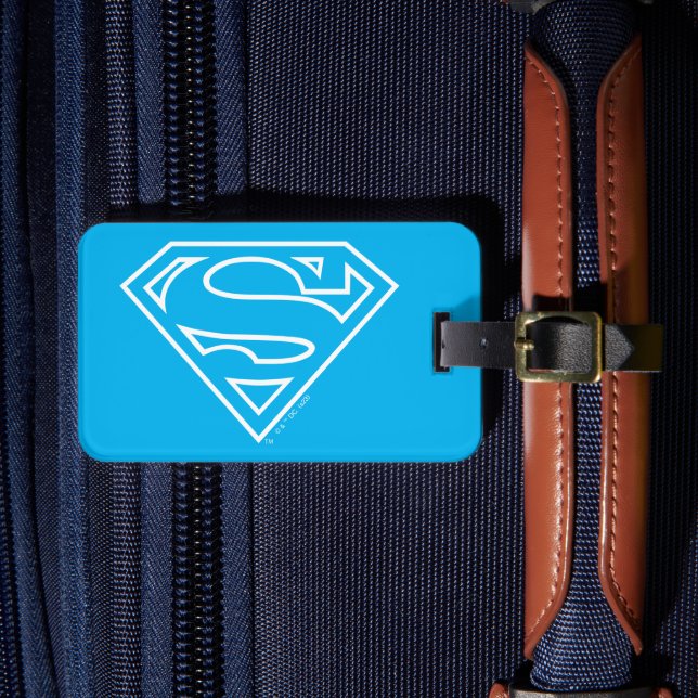 Supergirl Outline S-Shield Luggage Tag (Front Insitu 4)