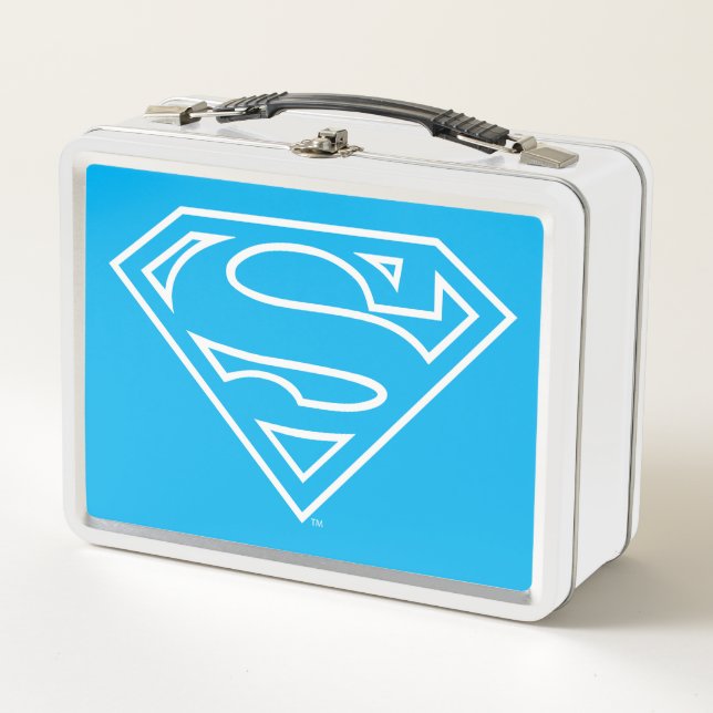 Supergirl Outline S-Shield Metal Lunch Box (Front)