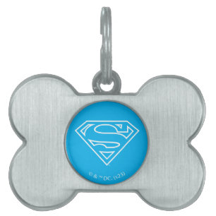 Supergirl Outline S-Shield Pet ID Tag