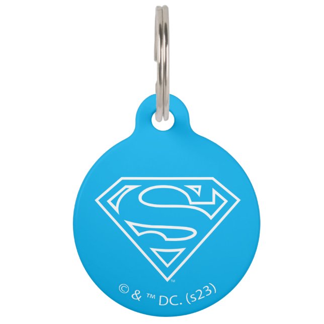 Supergirl Outline S-Shield Pet Tag (Front)