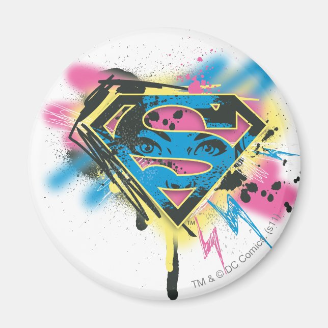 Supergirl Paint and Spills Magnet (Front)