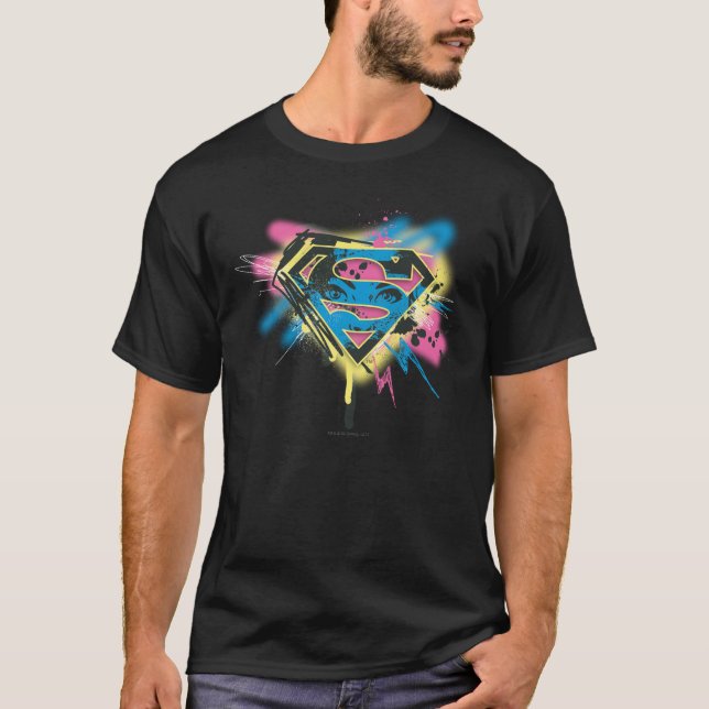 Supergirl Paint and Spills T-Shirt (Front)