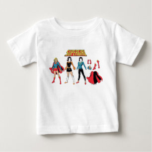 Supergirl Paper Doll Graphic Baby T-Shirt